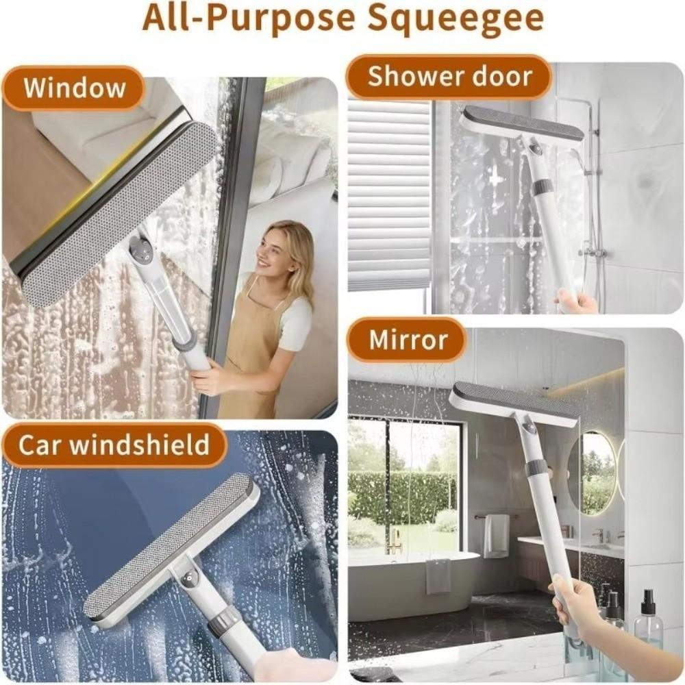 Retractable Glass Wiper Extendable Mirror Cleaner Multifunctional Shower Squeegee Mirrors