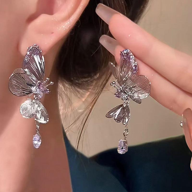 Серьги-бабочки из легкой роскоши, нишевые, подвижные