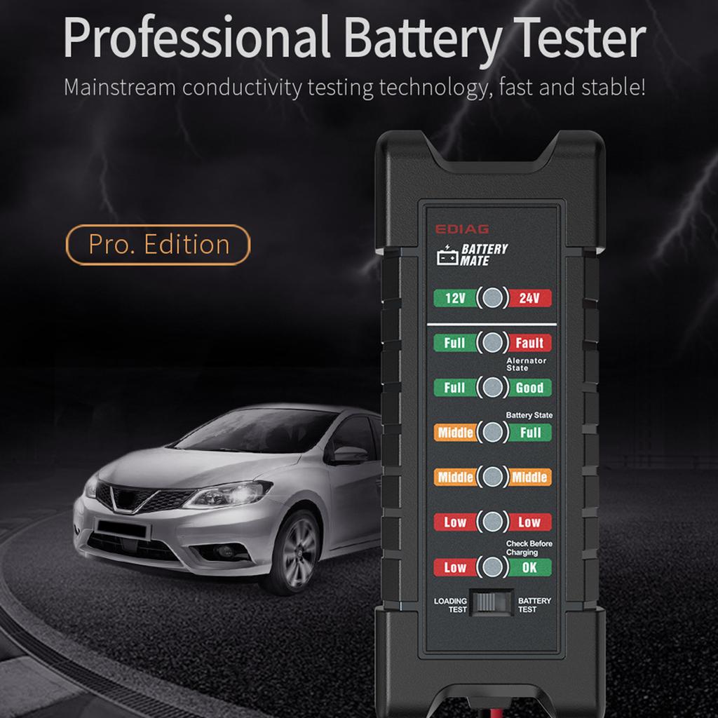 Automotive Cranking Charging Circuit Tester 12- Circuit Detector Car Battery Diagnostic Tool Vehicle Battery Analyzer