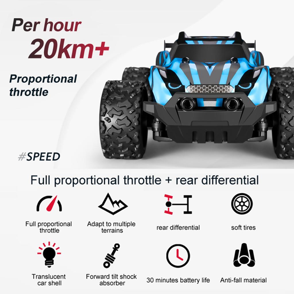Радиоуправляемый внедорожник, радиоуправляемый автомобиль с дистанционным управлением, автомобиль с дистанционным управлением, 1/20, 2,4 ГГц, 2WD, 20 км/ч, альпинистский автомобиль, игрушка RTR для детей