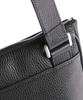 Emporio Armani Men's Leather Messenger Bag Black