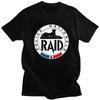 Индивидуальная классная футболка с принтом RAID Французской полиции Франции для мужчин, с коротким рукавом, 100% хлопок, повседневные футболки, модные футболки