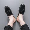 Fashion Men Mixed Color Tassels Half Slippers Driving Shoes Male Casual Mules Moccasins Breathable Loafers Zapatos Hombre
