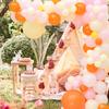 Colorful Macarons Balloon Garland Arch 1st Birthday Party Decoration Kids Wedding Birthday Latex Balloon Baby Shower Boy Girl