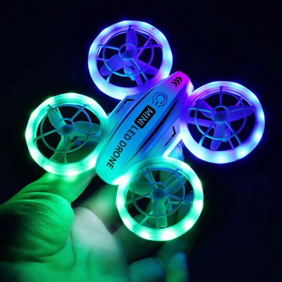 Kids Mini Drone Remote Control Colorful LED Quadcopter 360° Flip Children Shockproof