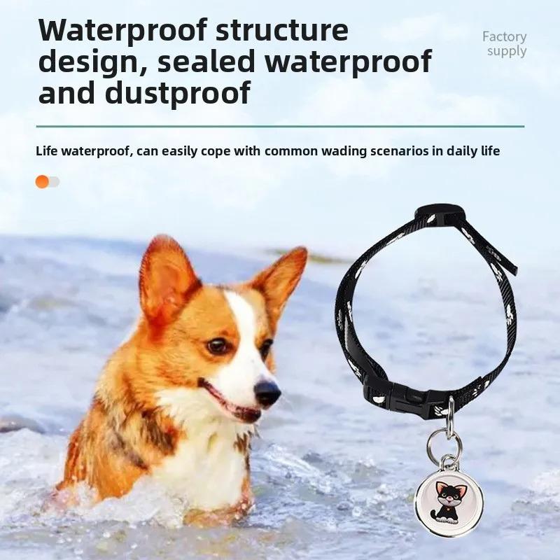 Bluetooth-Compatible Waterproof GPS Tracker for Dogs and Cats - Pet Anti-Lost Real-Time Tracking Smart Wearable Collar Locator