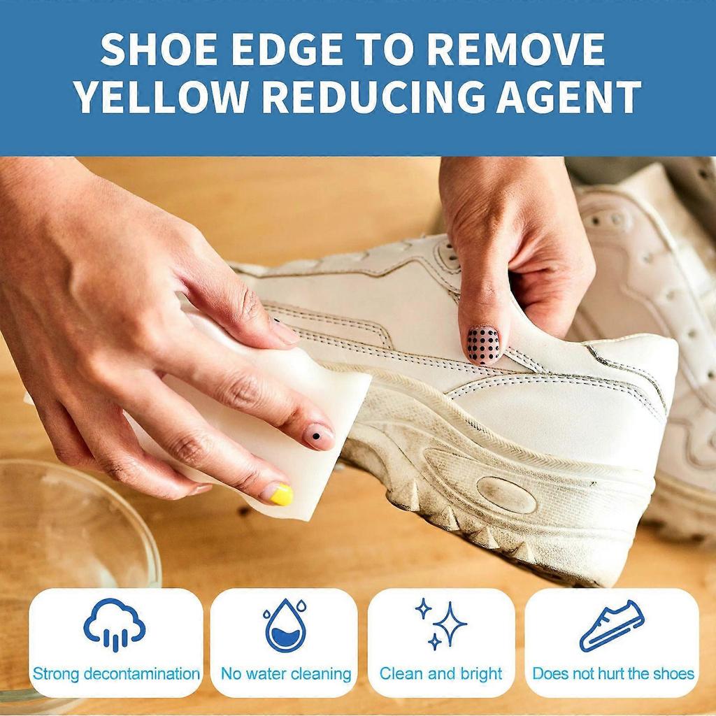 White shoe cleaner decontamination bright white shoe edge yellowing white shoe cleaning decontamination cleaning whitening 1