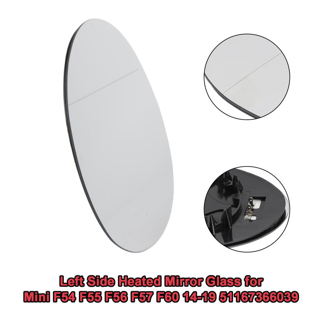 Левое Зеркальное Стекло с Подогревом для Mini F54 F55 F56 F57 F60 14-19 51167366039