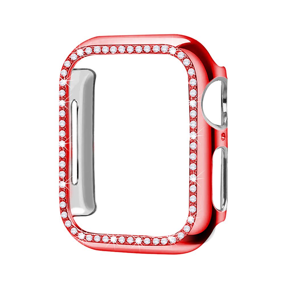 Apple Watch Series 8/7/SE/6/5/4/3/2/1 Тонкий корпус с гальваническим покрытием из бриллиантов