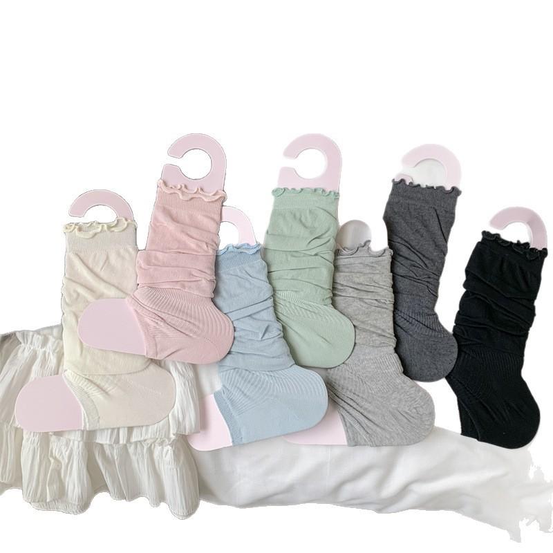 Sock Covers, Spring Thin Ballet Style Foot Treading, Sock Covers, Tide Lace Piles, Sock Covers, Versatile Sunscreen, Leg Covers, Cotton