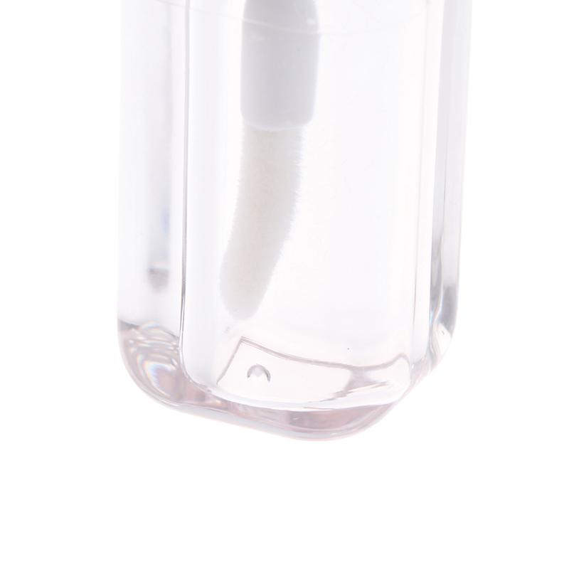 6Ml Empty Transparent Lip Gloss Tubes Big Brush Plastic Lip Balm Tube Lipstick Mini Sample Cosmetic Container Sample Bottle
