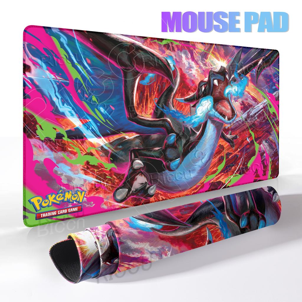 Pokemon Mouse Pads Charizard Aesthetics Carpet Offices Accessories Lock-edge Large Gamer Computer Rugs Non-slip Anime Table Mats