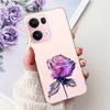 Чехол для OPPO Reno13 Pro 5G CPH2697 Модный Цветок Бабочка Мягкий Силиконовый Чехол для Телефона Для OPPO Reno 13 CPH2689 Reno13Pro Бампер