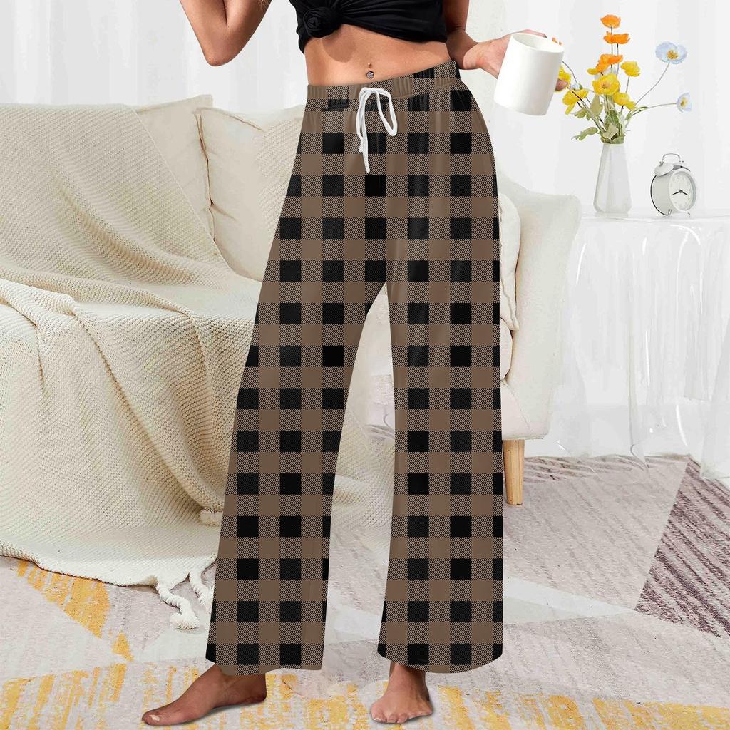 Women's Allover Printed Home Pants Sleeping Pajama Pants Long Pants Pajama Pants Yoga Pants