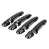 8PCS/Set Car Exterior Door Handle Trim Replacement for Mitsubishi Pajero/Montero/Shogun Sport 2019‑2021Carbon Fiber Style