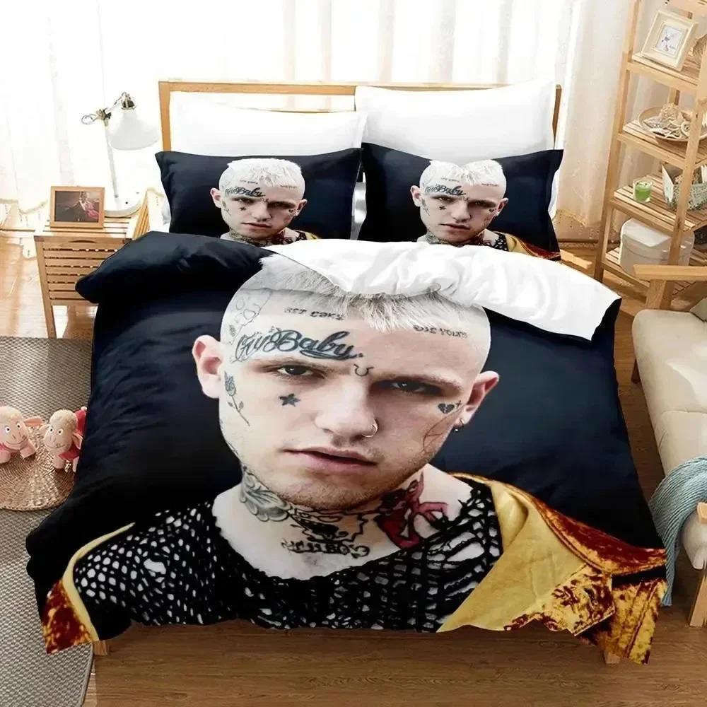 3D Печать Рэпер Lil Peep Уютное Одеяло Пододеяльник Наволочка Комплект Постельного Белья Декор Детской Комнаты Домашний Текстиль