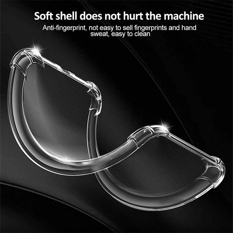 Противоударный чехол из ТПУ с подушкой безопасности для Xiaomi Redmi 13C 12C 12 5G 11A 10 10C 10A 9C 9A 9 Прозрачный защитный ультратонкий прозрачный чехол с полной защитой