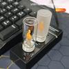 USB Беспламенная мерцающая светодиодная свеча Ночник Матовое стекло Портативная лампа для праздничной вечеринки Дома Автомобиля Декор