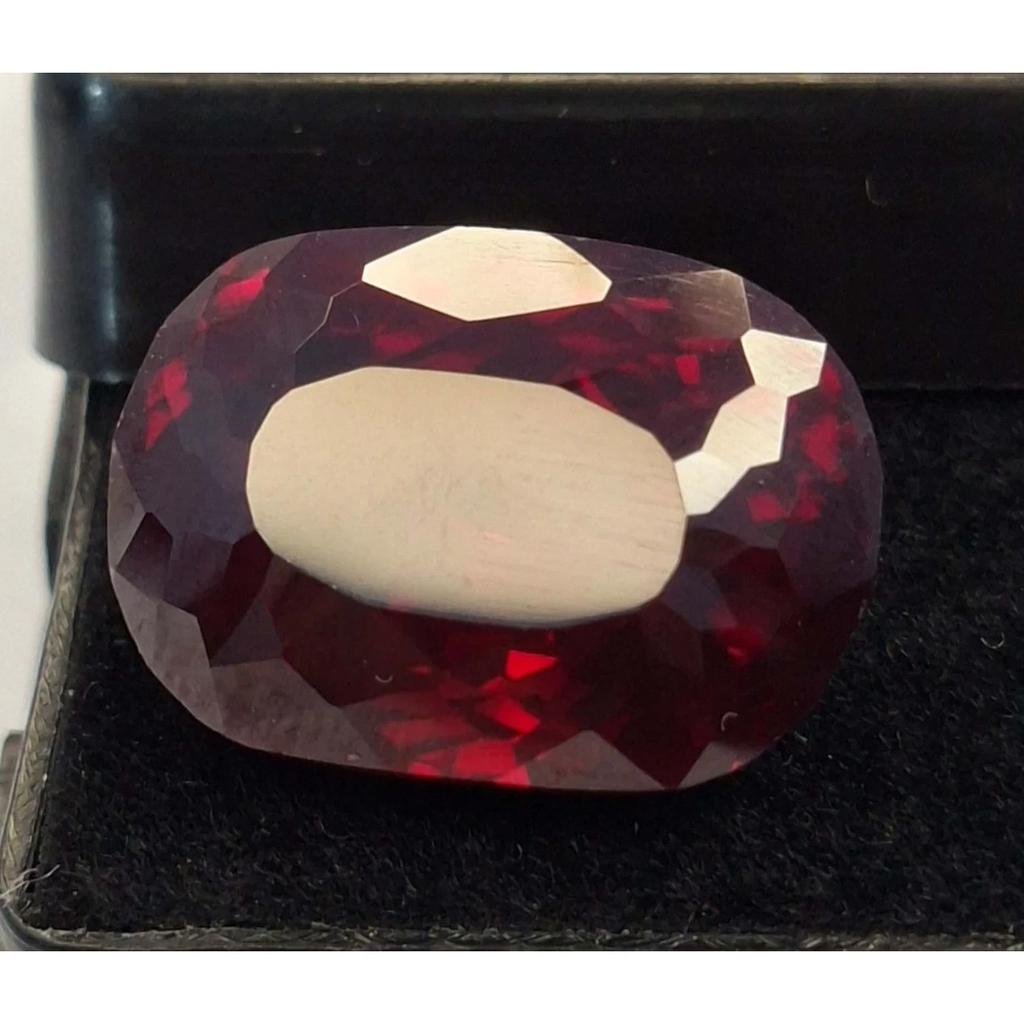 Natural Red Garnet Cushion Cut 17-19 Ct Fabulous Certified Loose Gemstone