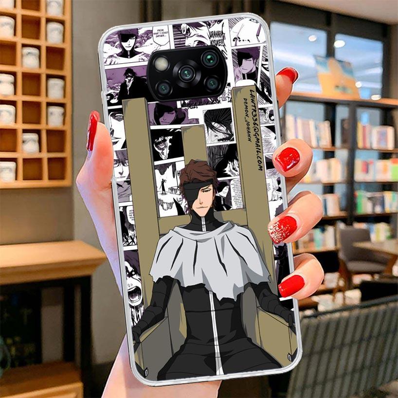Bleach Aizen Sousuke Cover Phone Case For Xiaomi Poco F7 Ultra X7 X6 X5 Pro M7 Redmi 15C 15 13C 13 12C 12 10C 10 9A 9C 9T 9 Shel