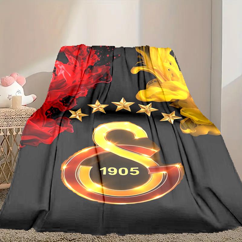 1pc Digital Print Nap Blanket, Galatasaray SK Blanket for Home Use, All Season Warmth, Christmas and Valentine's Day Gift Blanket