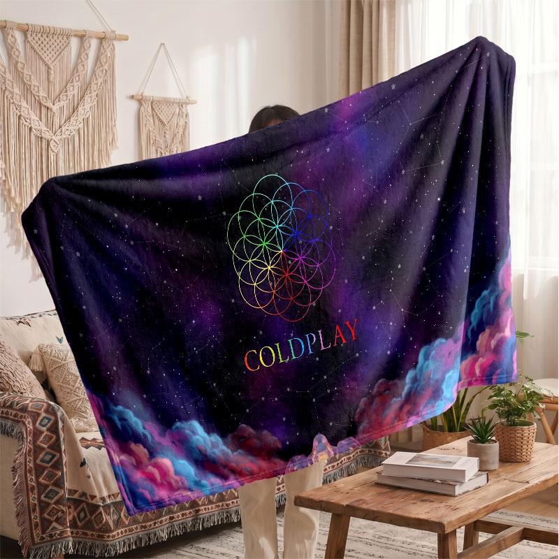 Warm Flannel BlanketColdplay Soft Cozy Throw Blanket for Bedroom Couch