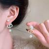 Silver needle with diamonds, pig nose, pearl stud earrings, a two-wear earring, French retro earrings.