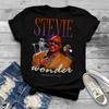 Футболка Stevie Wonder Подарок для фанатов Мужская S-5XL Футболка Унисекс Футболка