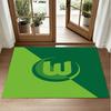 VfL Wolfsburg FC Design Crystal Velvet Rug Soft Decorative Mat for Bedroom Entrance