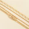 4 Pcs/Set Fashion Gold Bracelets for Women Trendy Geometric Adjustable Bracelets Set Jewelry Gifts