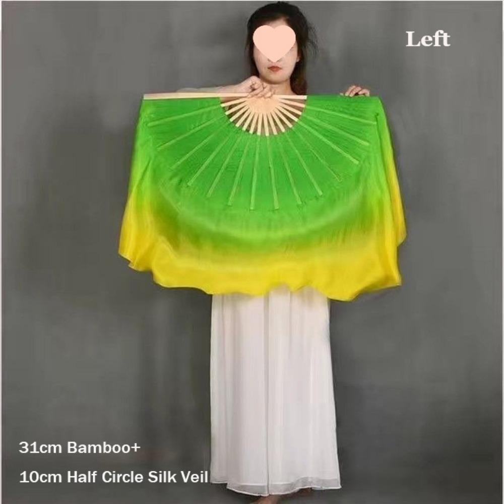 31 см Бамбуковый Китайский Короткий Веер для Танца Живота Ручная Окраска Веер для Взрослых Ребенка Женщины