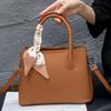 Cowhide Bag Crossbody Square Bag, Popular Fashion Solid Color Women's Shoulder Practical Hand Bag