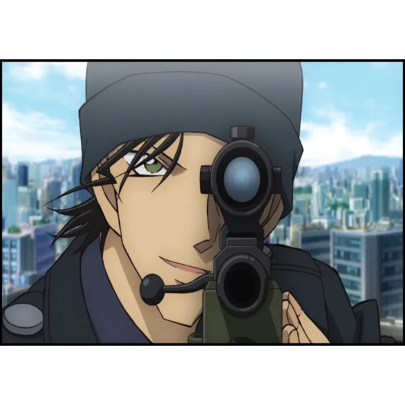 Detective Conan The Scarlet Bullet Movie, Print Art Canvas Poster,Living Room Decor, Home Wall Picture
