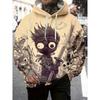 Funny 3D Samurai Pattern Men's Hooded Sweatshirts Autumn and Winter Casual Pullover Coat Top Hip Hop Trend Oversized Clothes