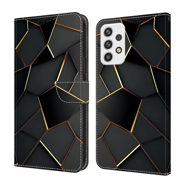 Кошелек-чехол для телефона из веганской кожи с рисунком под кристалл для Samsung Galaxy A37 5G, PU+TPU, слот для карт, подставка, защита от царапин и выцветания