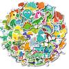 50 Hand-painted Cute Dinosaur Doodle Small Ears Easy To Tear Stickers Children's Cartoon Waterproof No Repetition Decorative Stickers