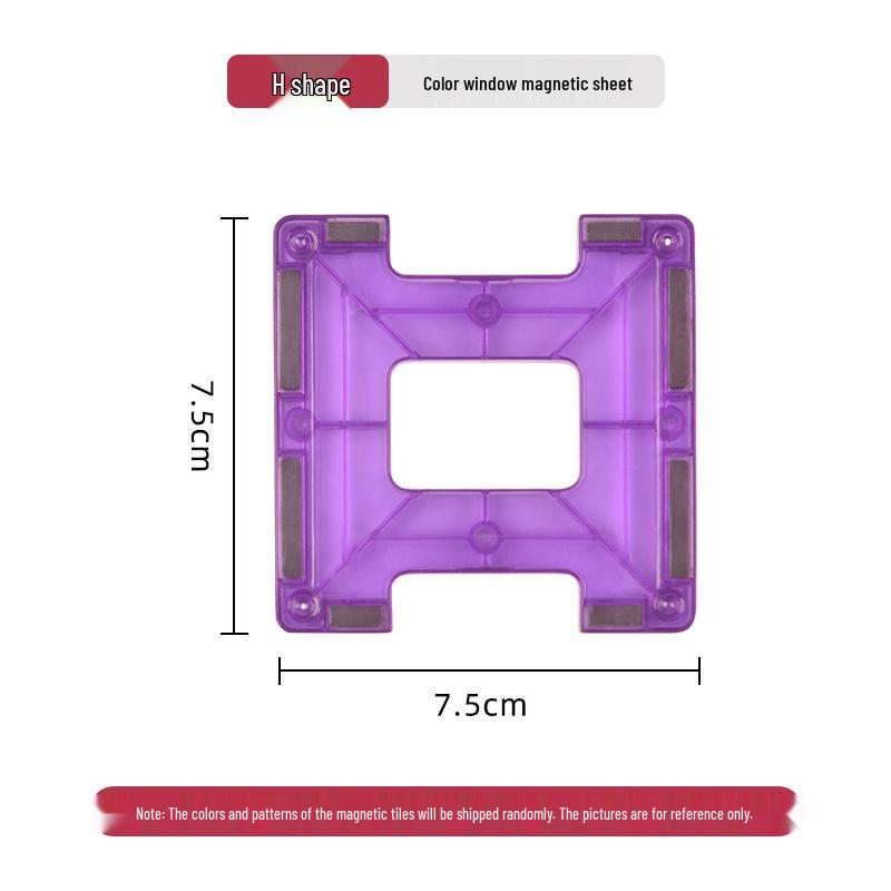 Stained Glass Magnetic Blocks Refill Pack: Children's Educational Building Toys