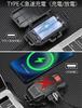 Светодиодный налобный фонарь с USB-подзарядкой, 5 основных светодиодов, 4 цифровых мощных светодиода, налобный фонарь с лампой для шлема, со сменным аккумулятором большой емкости, идеально подходит для ночи