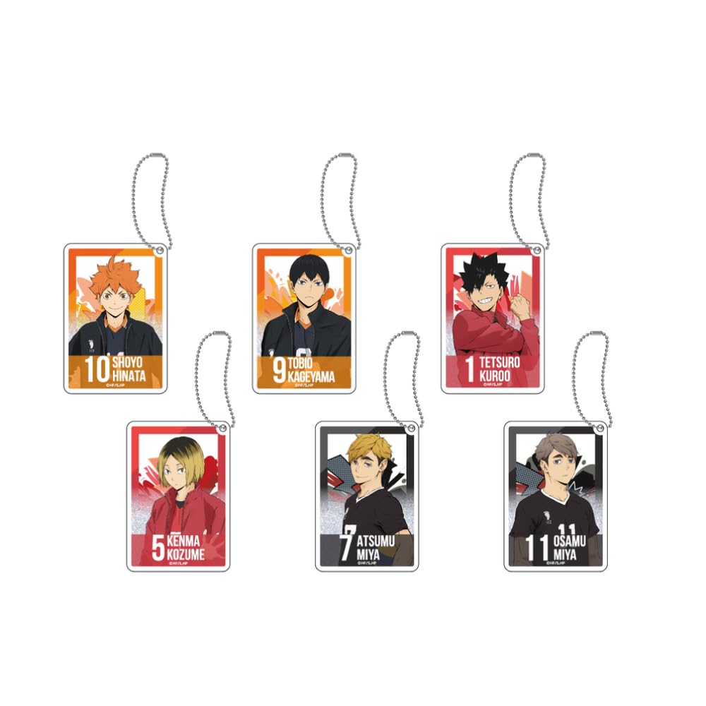 Anime Random Glitter Keychain Box “Haikyu!!” 6-piece