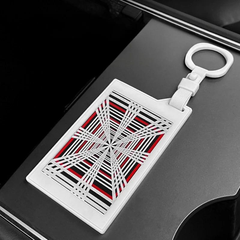 For Tesla Model 3 Y S X Car Key Card Cover PLAID Light Speed Label Silicone Key Card Case Protector Shell Car Accessories 2025
