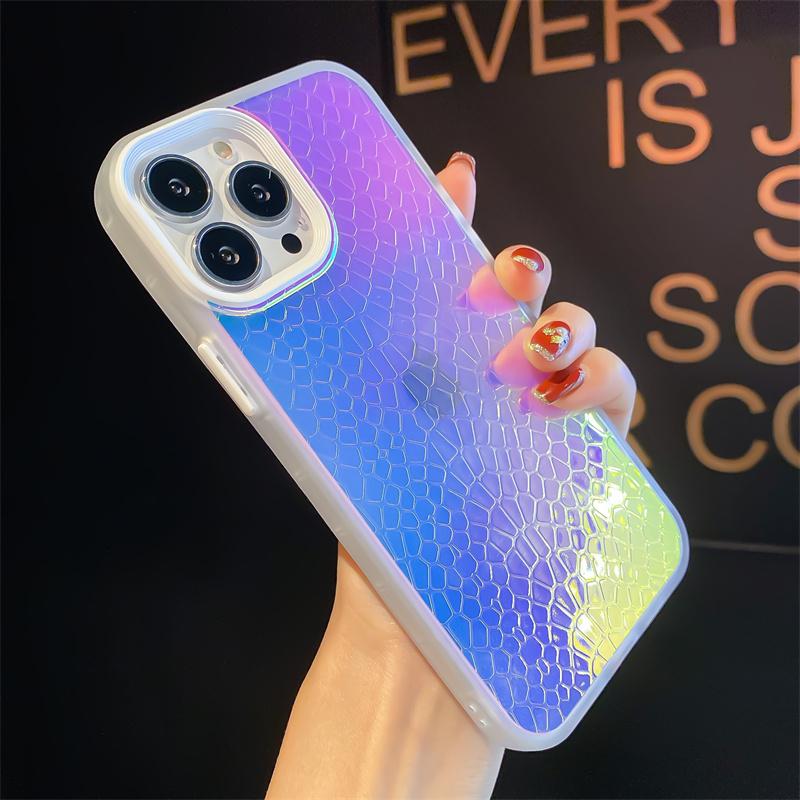 Чехол для телефона «Аврора» с лазерным градиентом для Iphone 13 12 11 Pro Max Xr X Xs 13pro, мягкая роскошная противоударная задняя крышка
