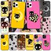 Case for Xiaomi Poco X6 X4 M5 M6 F5 F6 C65 C55 C50 C51 C40 Redmi Note 7 8 14C A3X 13C 12C 11 10A 9C Pro Black Sofe Cover LI21 Chococat Cat