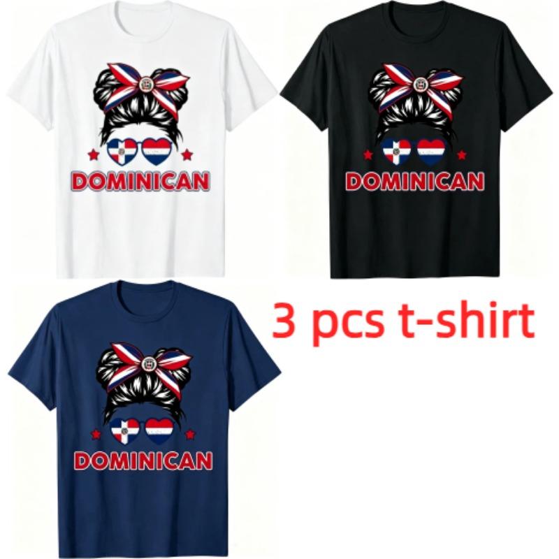 Funny Anime Dominican Girl Pattern Print Kids T-shirt Summer Girls Boys Casual Fashion Tops Kids O-Neck Short Sleeve T-shirt Clothing