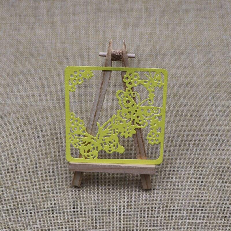 Новые вырубные штампы Бабочка Цветок Квадратная рамка Скрапбукинг Металлические вырубные штампы для бумажного творчества