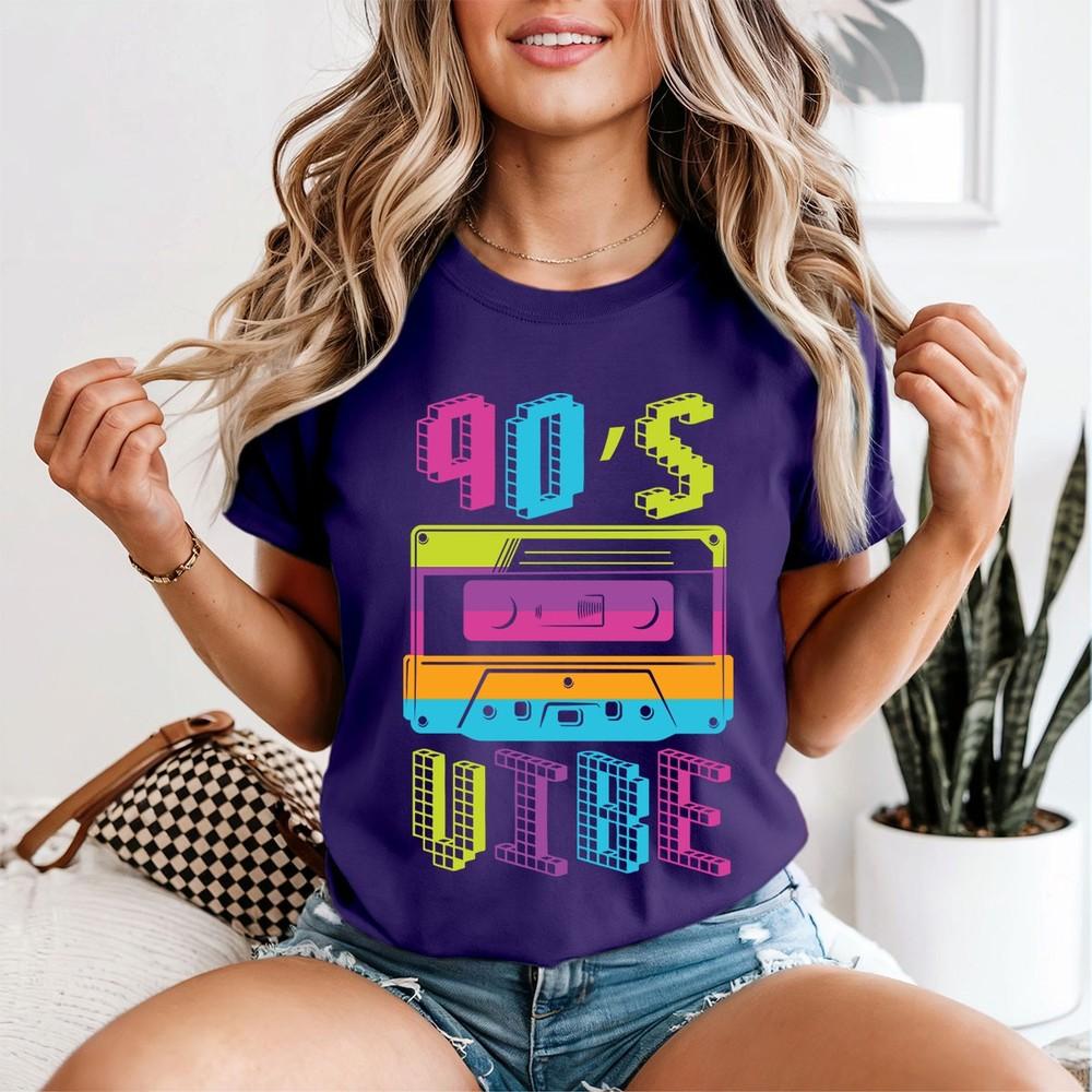 90s Vibe Retro Cassette Tape Unisexs Graphic Tee Pop Culture