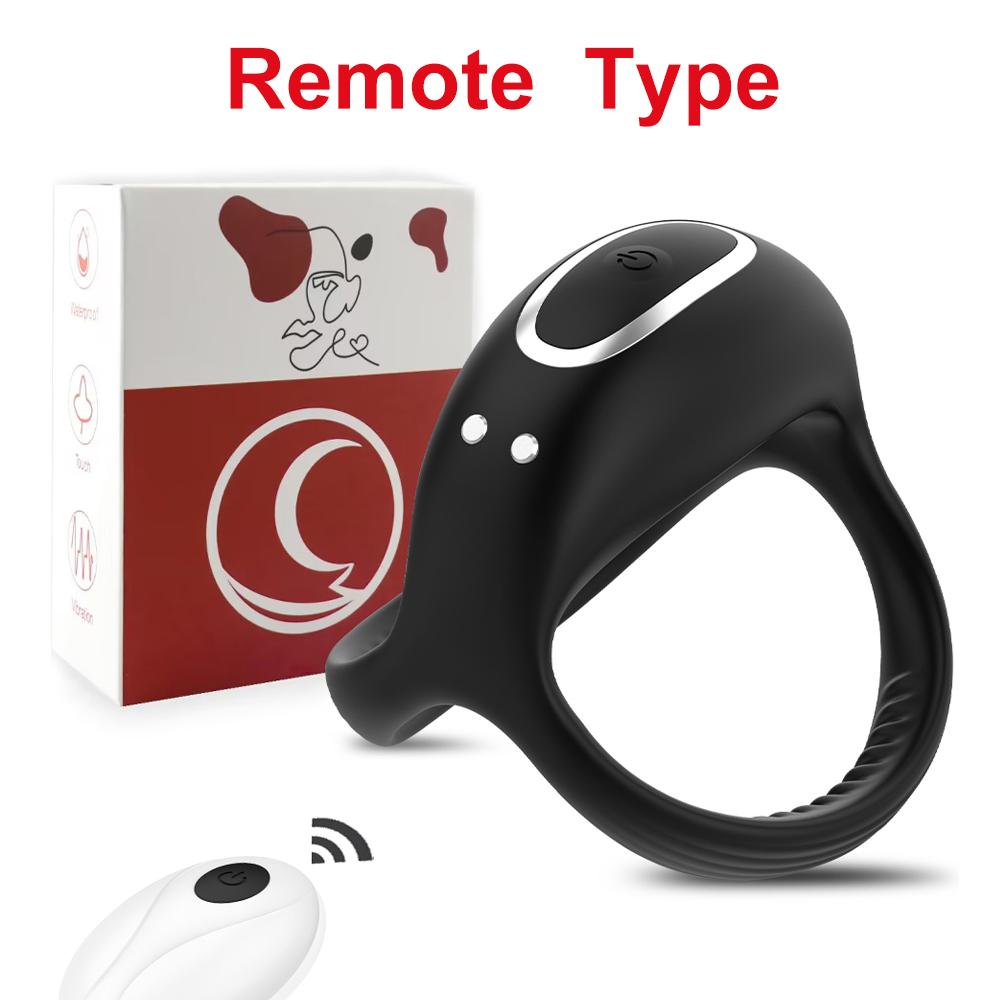 Вибрирующее кольцо на член для мужчин Силиконовые кольца на пенис Интенсивная вибрация Мужской вибратор Более длинная, твердая, сильная эрекция Игрушки для взрослых