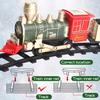 1 Set Electric Track Train Toy with Locomotive 3 Carriages Track Educational Christmas Classical Train Toy with Light Sound Toddlers Boys Girls Gift
