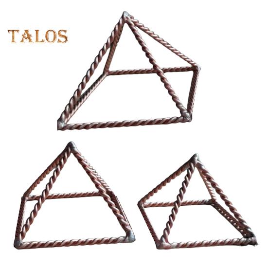 Металлическая проволока Энергетическая Пирамида Украшение Куб Силы 188 МГц Тензор Стиль Пирамида Способствует Здоровью Улучшает Поля Пространство Очищающая Исцеляющая Пирамида