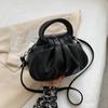 Vintage Pleated Bag Cloud Underarm Bag Hand Bag Single Shoulder Crossbody Bag