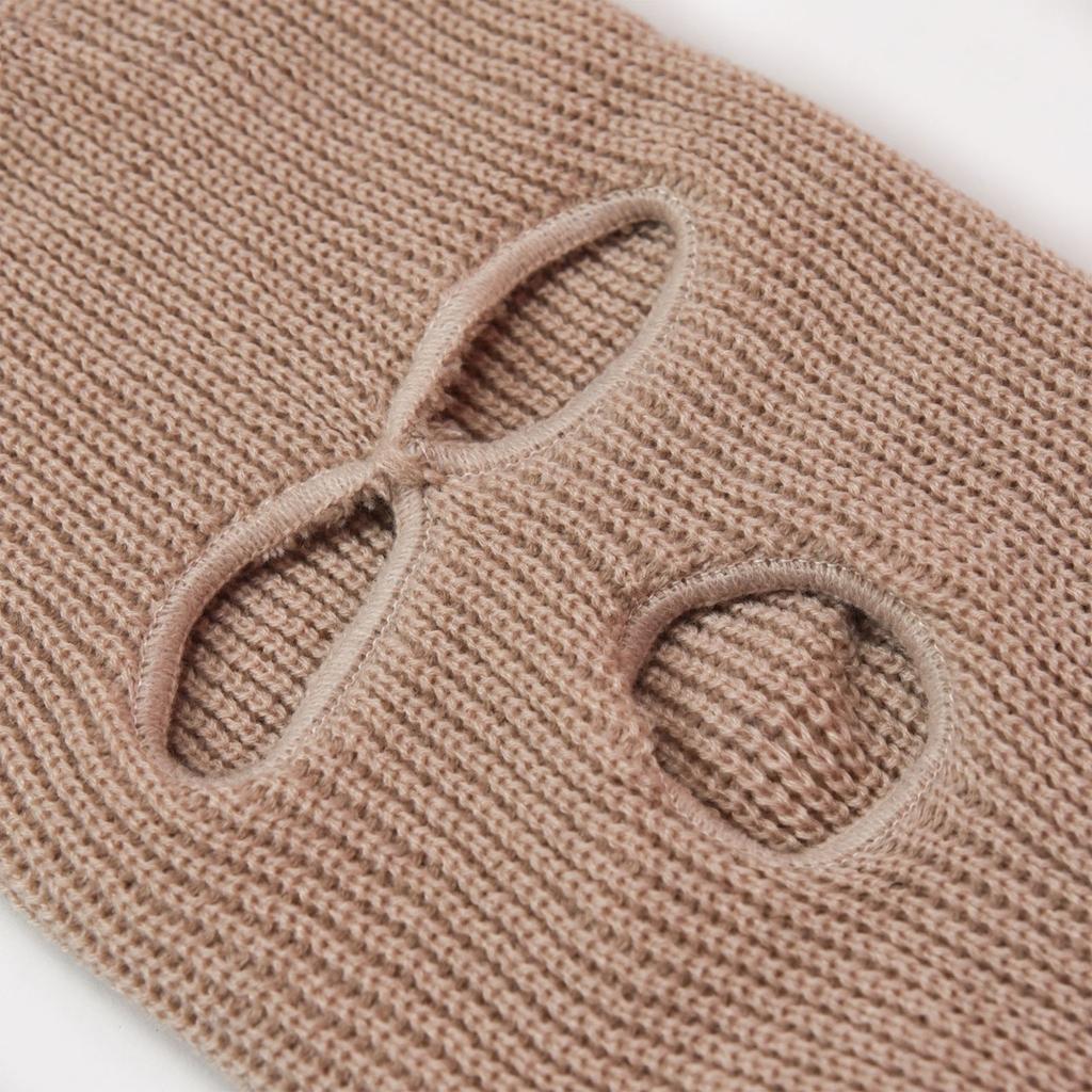 Мотоциклетные ветрозащитные полнолицевые вязаные шапки, индивидуальные лыжные маски, мужские теплые шерстяные балаклавы с вышивкой, зимние шапки, вязаные лыжные маски с тремя отверстиями